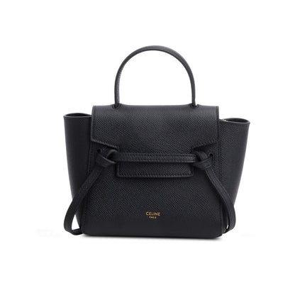 Celine 2023 Black Grained Calfskin Pico Belt Bag