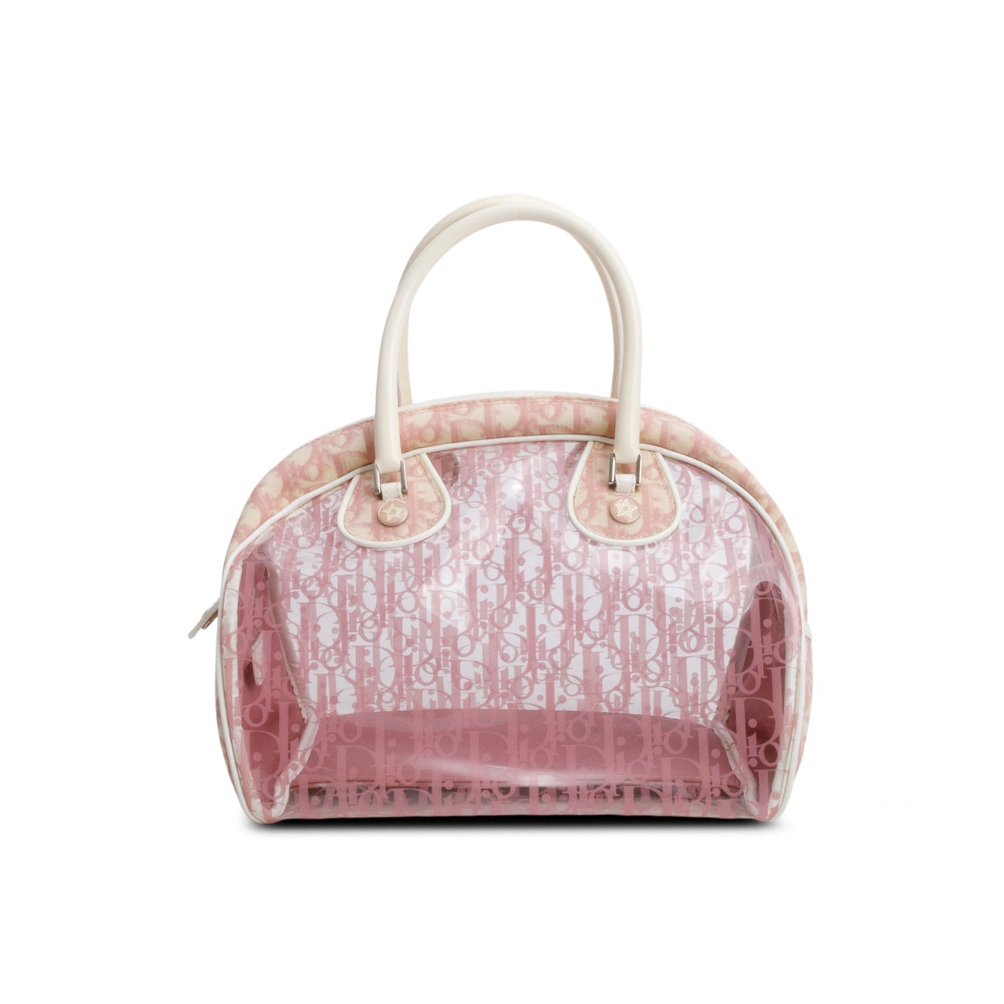 Christian Dior Pink Vinyl Diorrissimo Girly Bowler Bag
