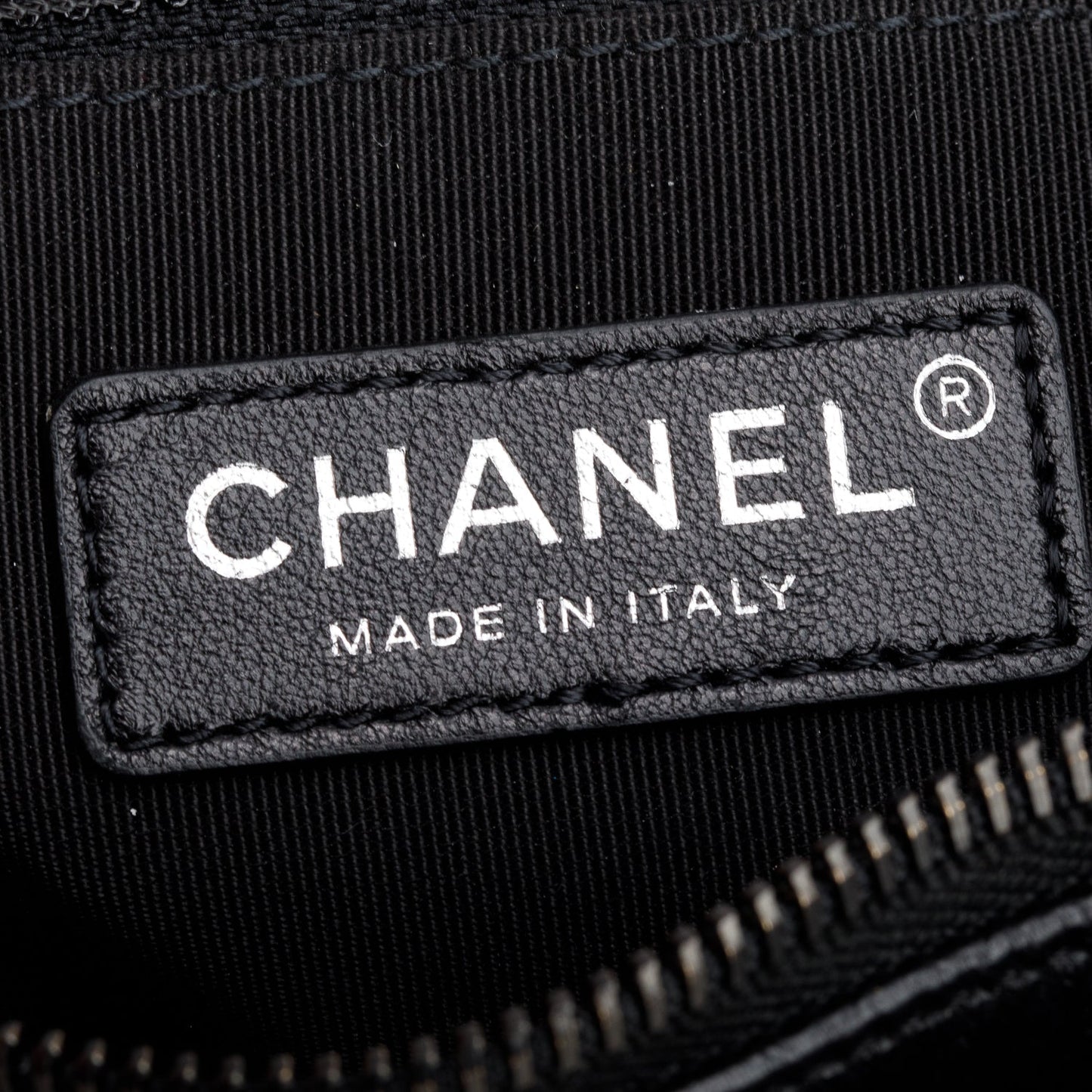 Chanel Black Aged Calfskin Leather Medium Gabrielle Hobo