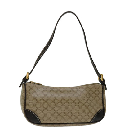 Luxury CELINE Macadam Canvas Accessory Pouch PVC Beige  68843