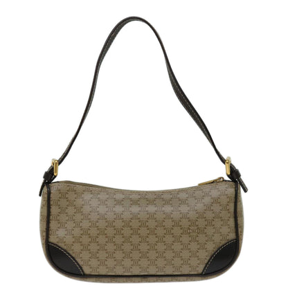 Luxury CELINE Macadam Canvas Accessory Pouch PVC Beige  68843