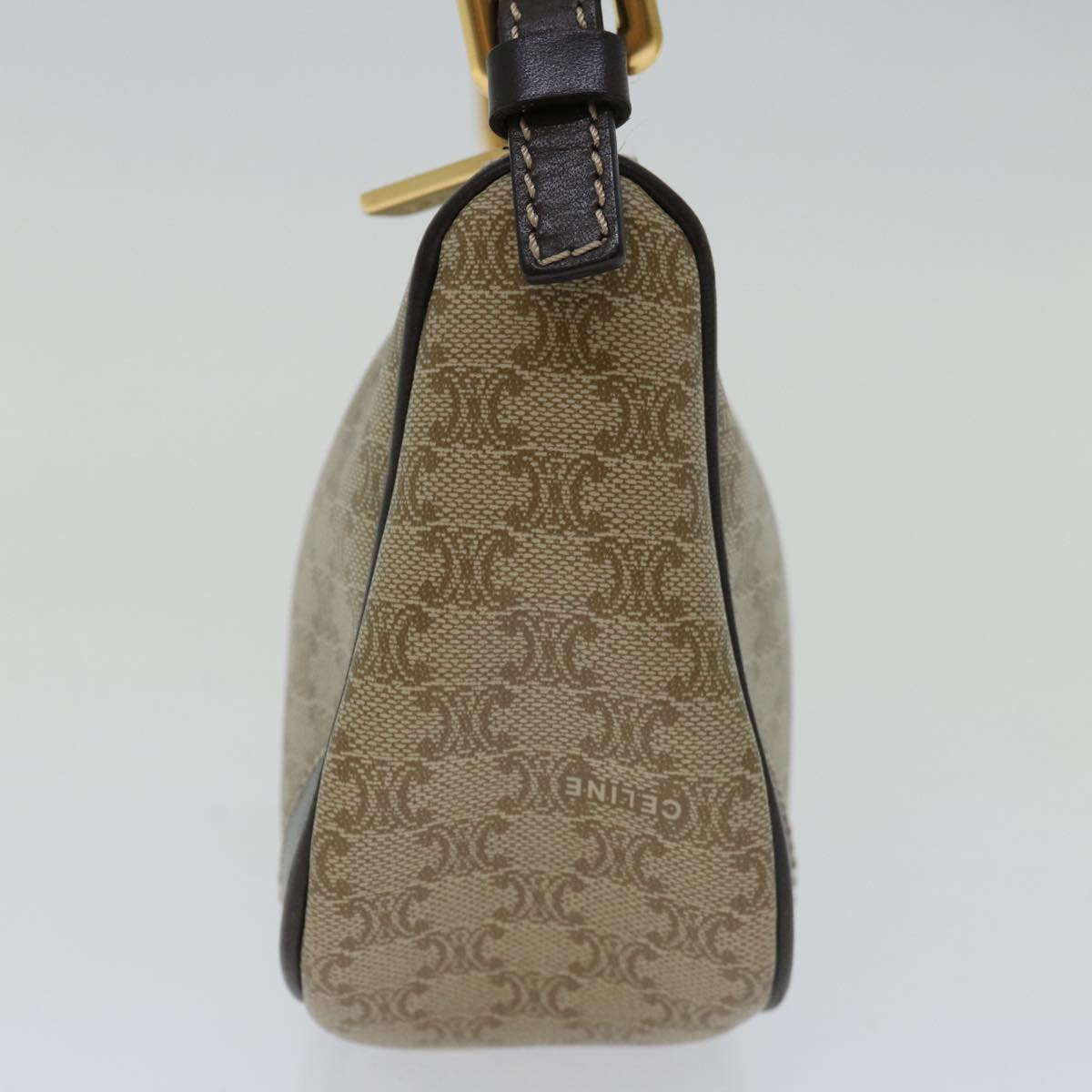 Luxury CELINE Macadam Canvas Accessory Pouch PVC Beige  68843