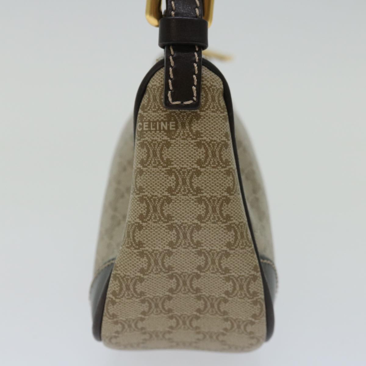 Luxury CELINE Macadam Canvas Accessory Pouch PVC Beige  68843