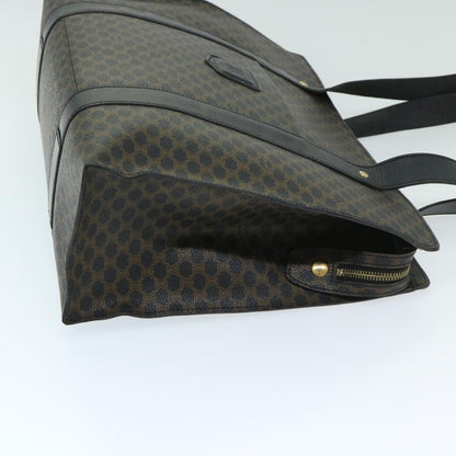 Luxury CELINE Macadam Canvas Tote Bag PVC Black Brown  68864