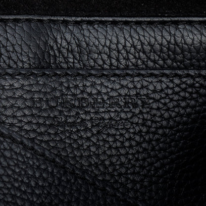 Burberry Black Calfskin Leather Small Burleigh Crossbody Bag