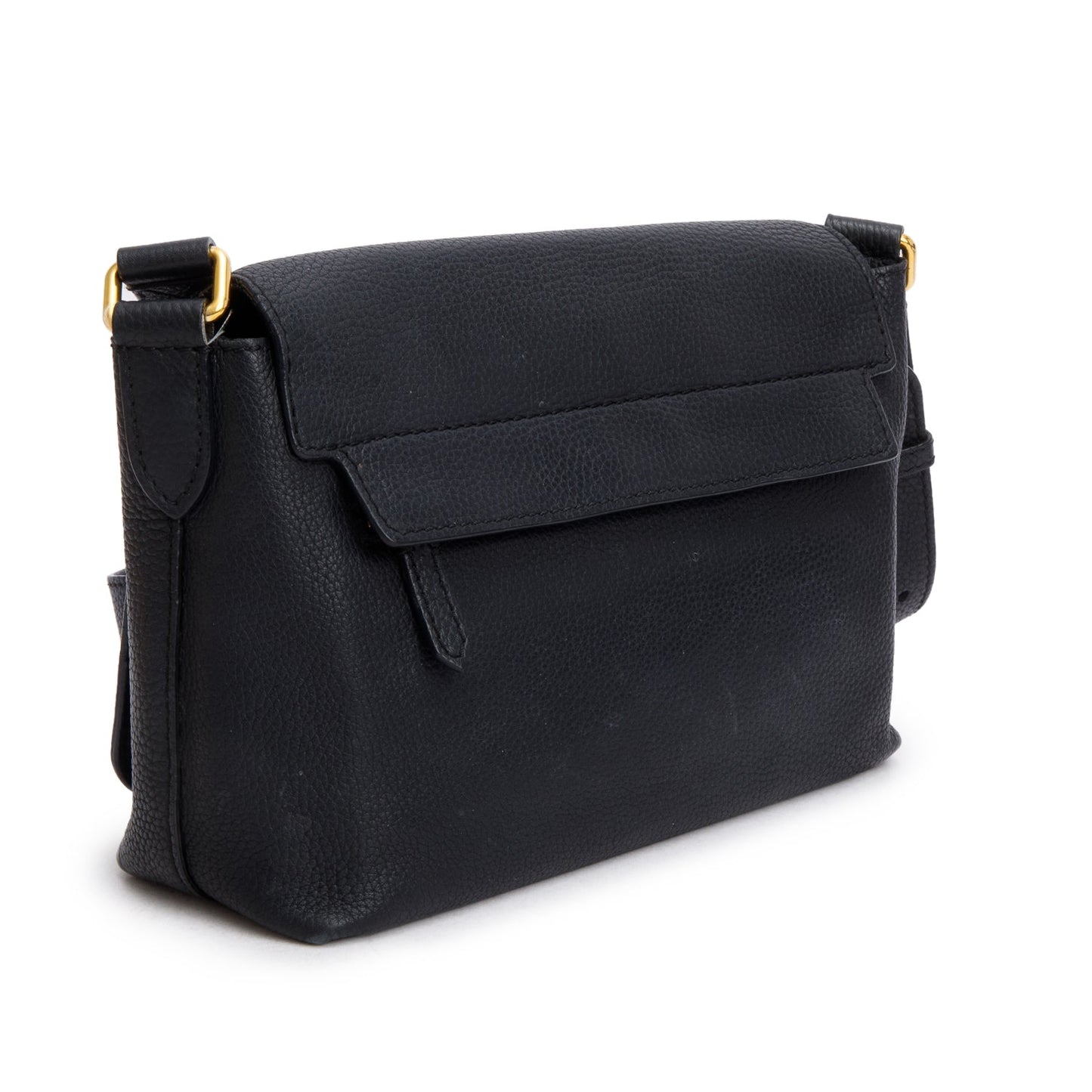 Burberry Black Calfskin Leather Small Burleigh Crossbody Bag
