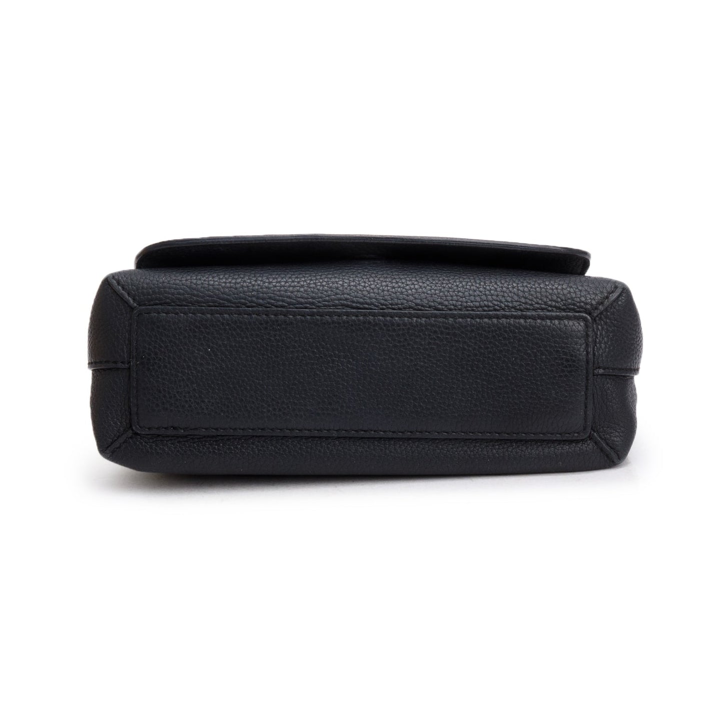 Burberry Black Calfskin Leather Small Burleigh Crossbody Bag