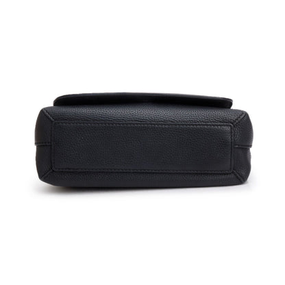Burberry Black Calfskin Leather Small Burleigh Crossbody Bag
