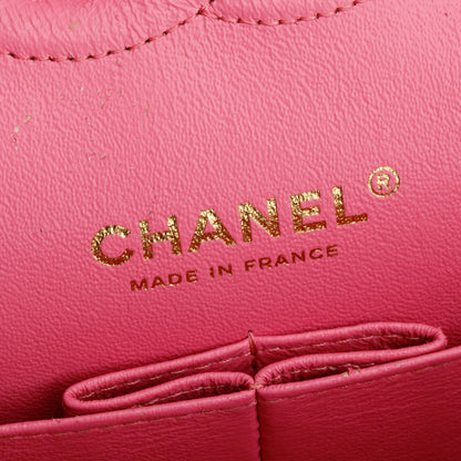 Chanel Pink Caviar Quilted Medium Double Flap Bag