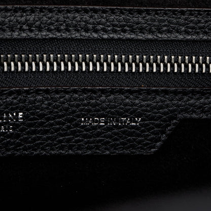 Celine Black Calfskin Leather Micro Luggage Tote