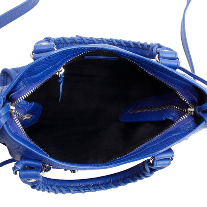 Balenciaga Blue Agneau Leather Classic Mini City Bag
