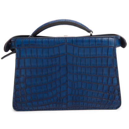 Fendi Navy Crocodile Peekaboo IseeU X-Cross Petit