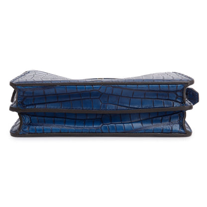 Fendi Navy Crocodile Peekaboo IseeU X-Cross Petit