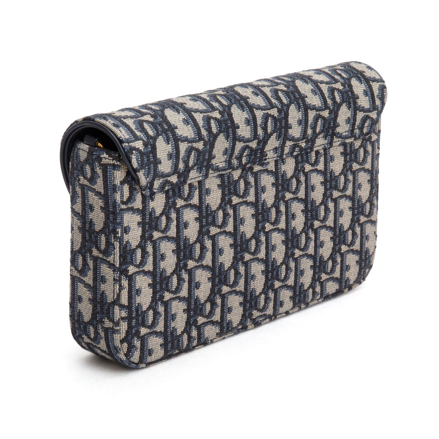 Christian Dior 2024 Oblique Jacquard Saddle Pouch with Chain