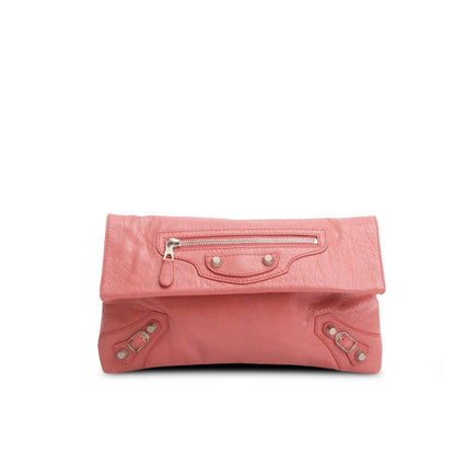 Balenciaga Pink Agneau Envelope Clutch