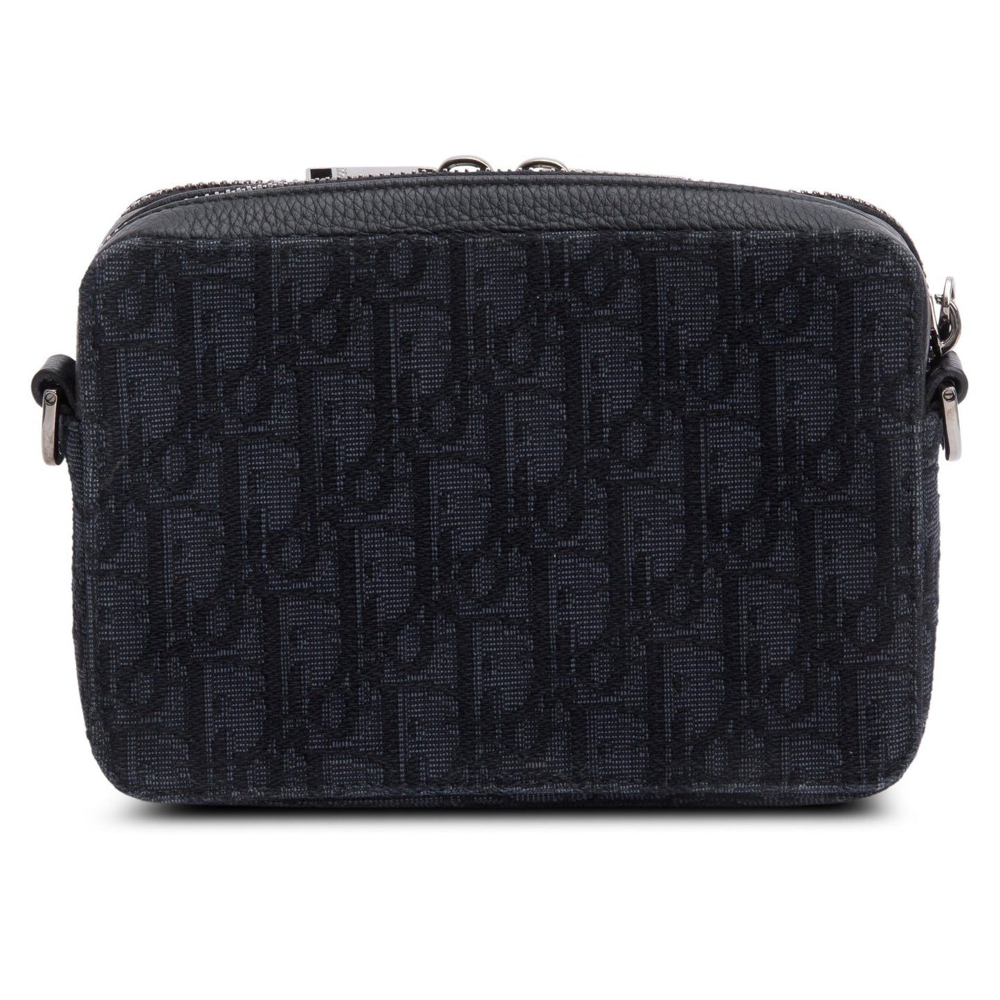 Christian Dior 2020 Black Oblique Jacquard Zipped Pouch