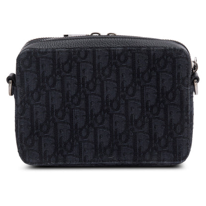Christian Dior 2020 Black Oblique Jacquard Zipped Pouch