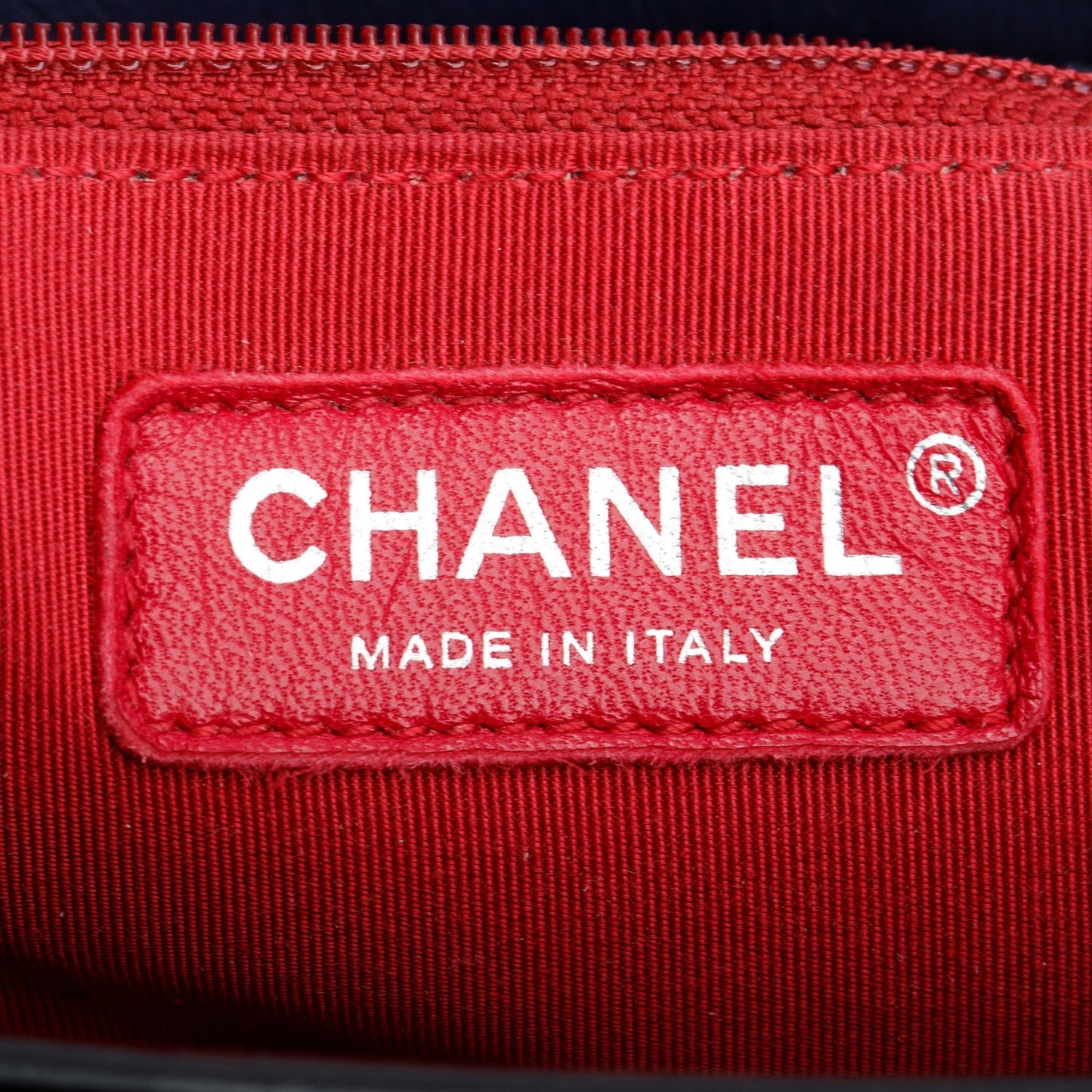 Chanel Blue & Black Aged Calfskin Leather Medium Gabrielle Hobo