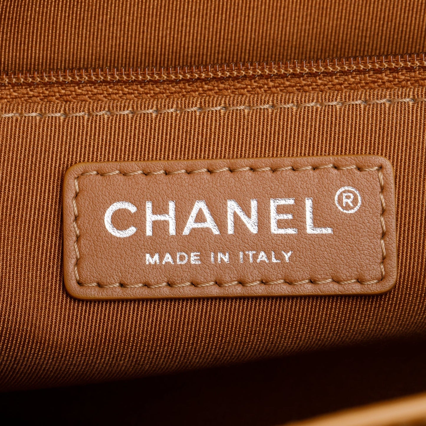 Chanel Tan Caviar Quilted Small CC Box Top Flap