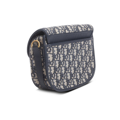 Christian Dior 2020 Blue Oblique Jacquard Medium Bobby Bag