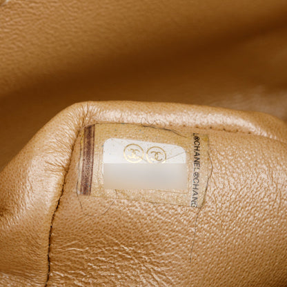 Chanel Iridescent Beige Caviar Quilted Small Double Flap Bag