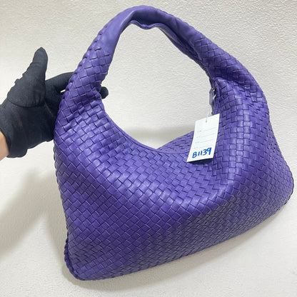 Bottega Veneta Hobo Bag Large Leather Purple 47cm