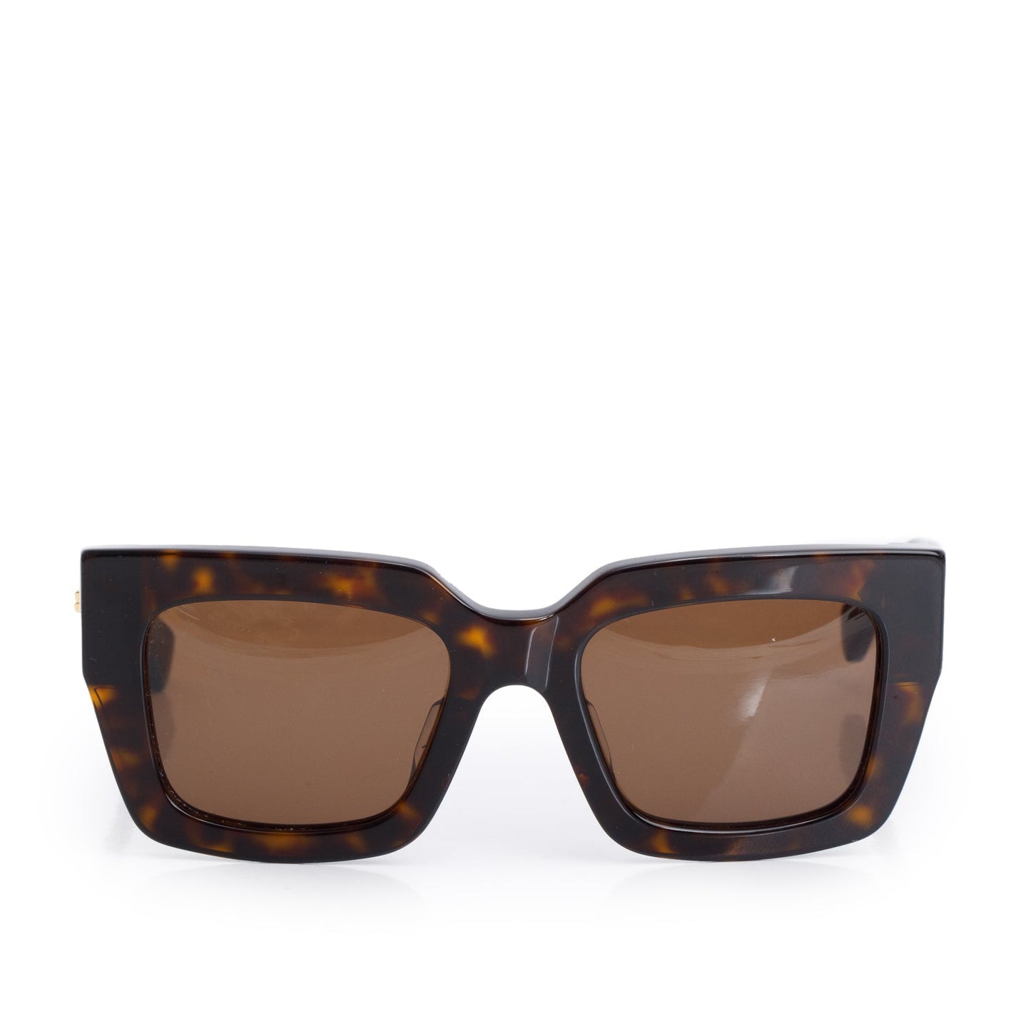 Bottega Veneta BV1212S Brown Havana Acetate Square Sunglasses