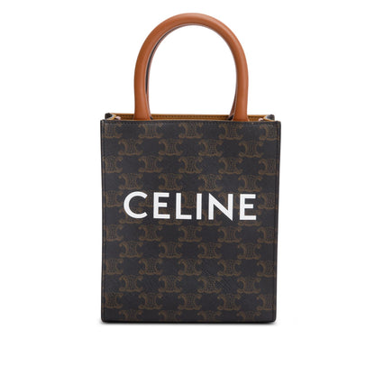 Celine 2023 Triomphe Canvas Mini Vertical Cabas Tote