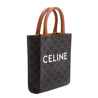 Celine 2023 Triomphe Canvas Mini Vertical Cabas Tote