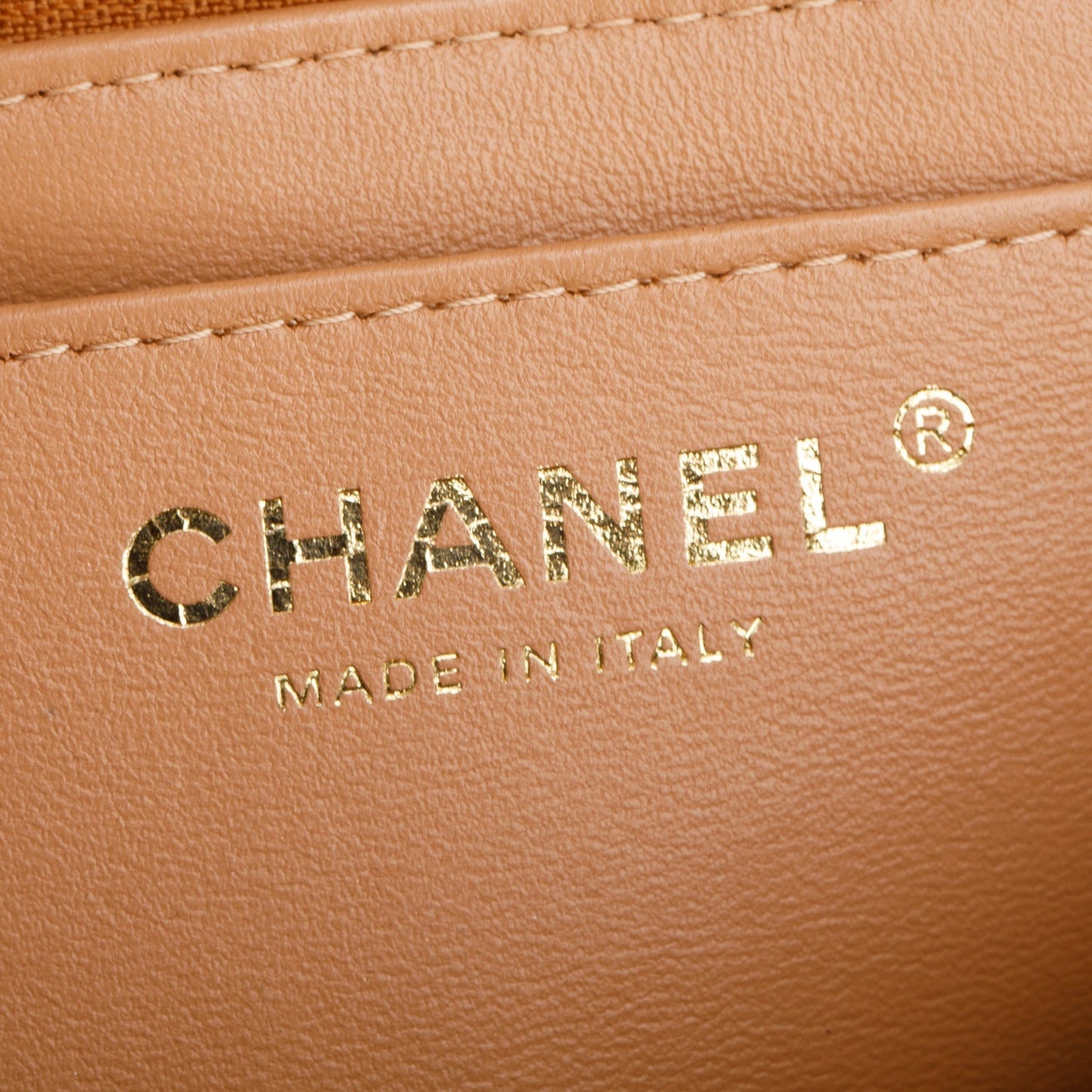 Chanel Brown Lambskin Quilted Mini Top Handle Rectangular Flap