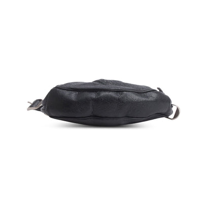 Balenciaga Black Arena Calfskin Leather Le Cagole XS Chain Shoulder Bag