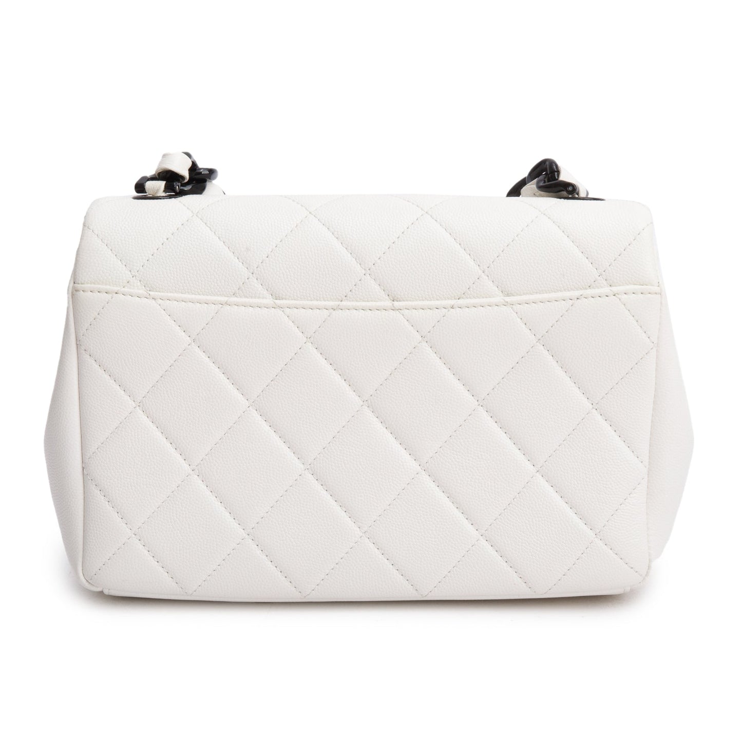 Chanel 2020 White Caviar Quilted My Everything Small Flap Bag