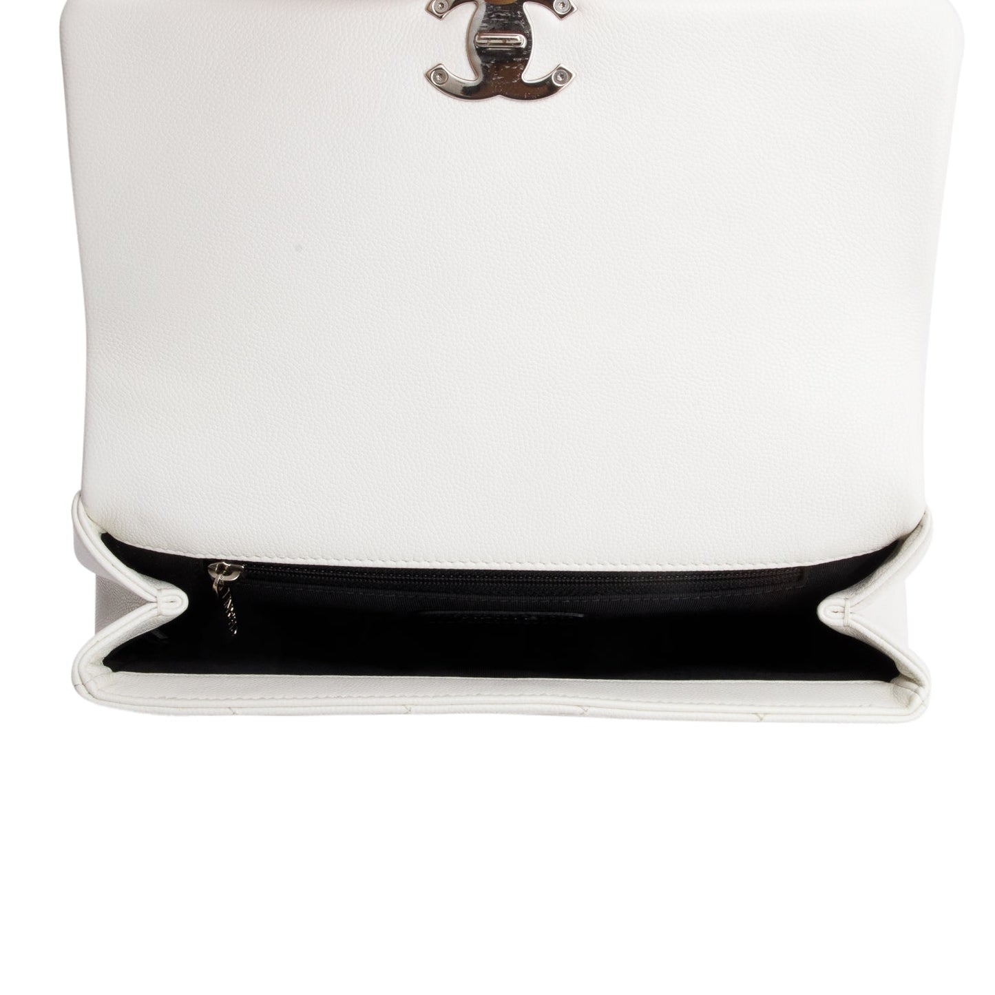 Chanel 2020 White Caviar Quilted My Everything Small Flap Bag