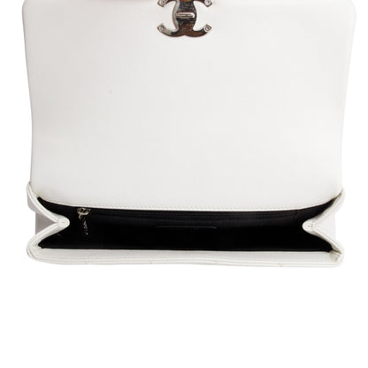 Chanel 2020 White Caviar Quilted My Everything Small Flap Bag
