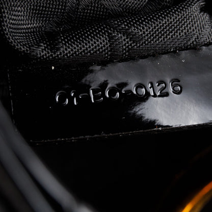 Christian Dior Black Cannage Patent Leather Mini Lady Dior Bag
