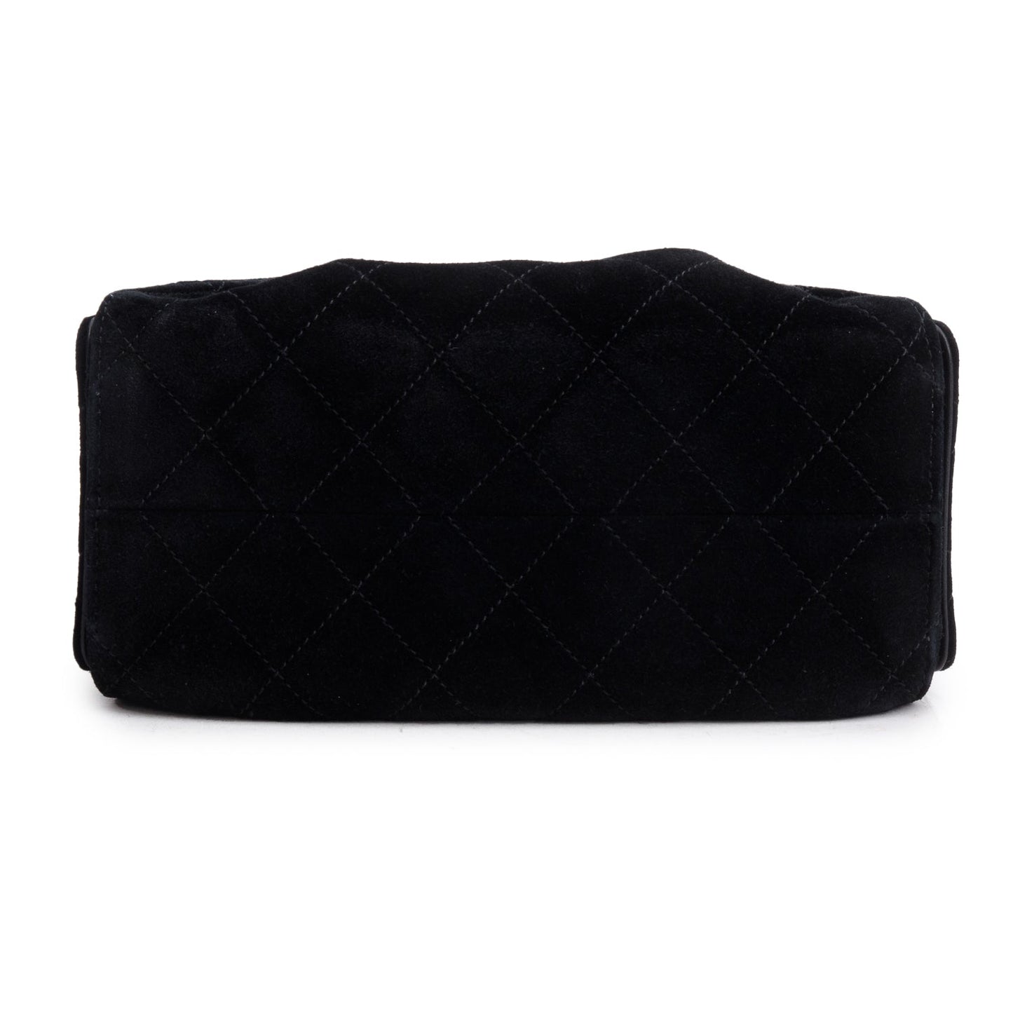 Chanel Black Suede Mini 25 Handbag