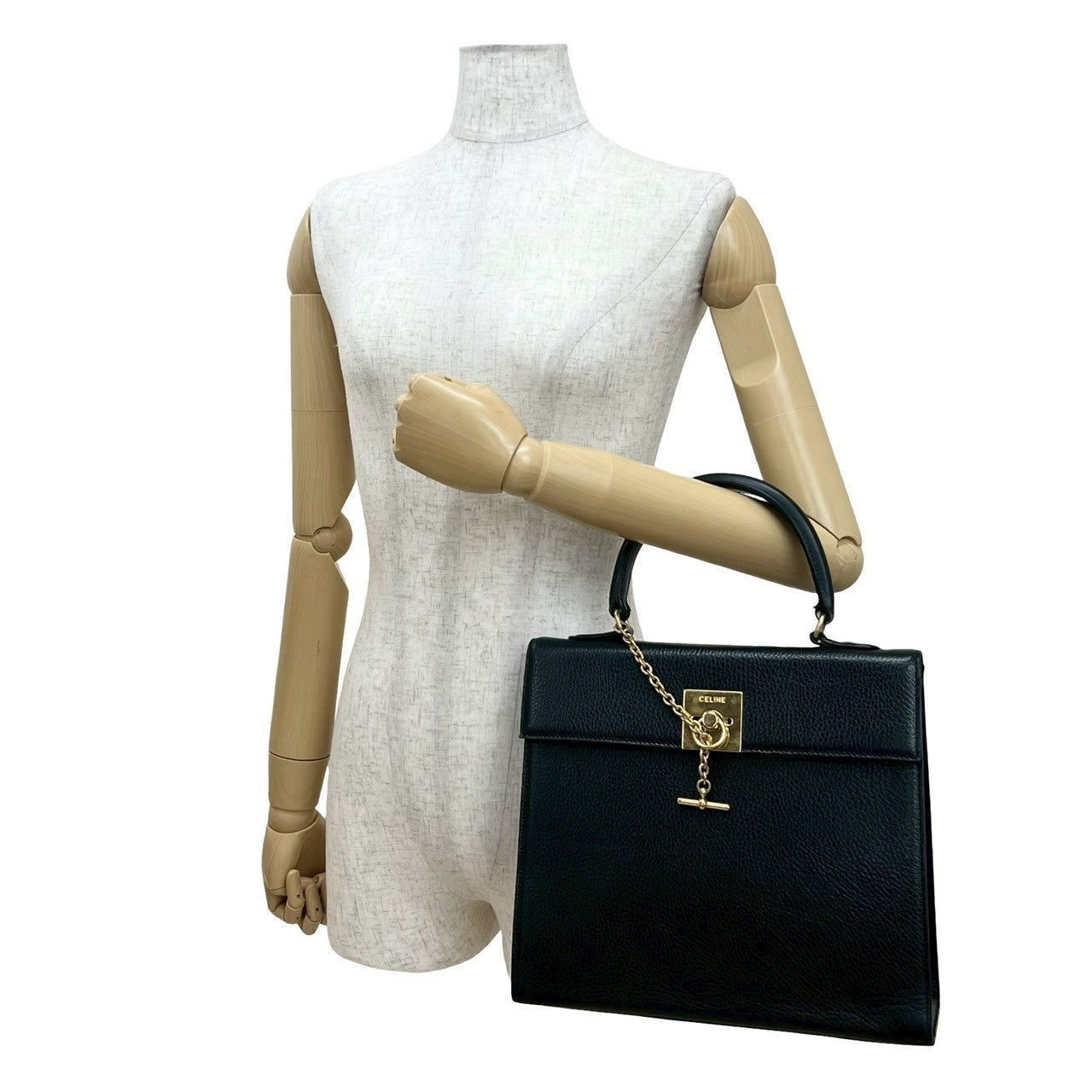 CELINE Handbag leather black