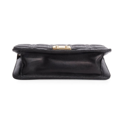 Christian Dior Black Lambskin Cannage Miss Dior Promenade Pouch