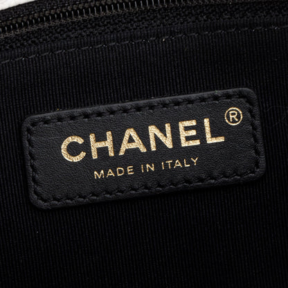 Chanel White Caviar Quilted Leather Mini CC You Flap Bag