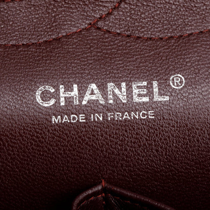 Chanel Black Quilted Lambskin Leather Jumbo Double Flap Bag