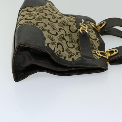 Luxury CELINE C Macadam Canvas Hand Bag Beige  69570