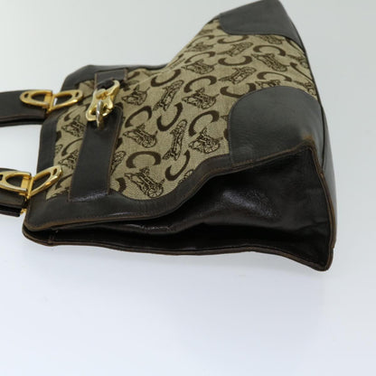 Luxury CELINE C Macadam Canvas Hand Bag Beige  69570