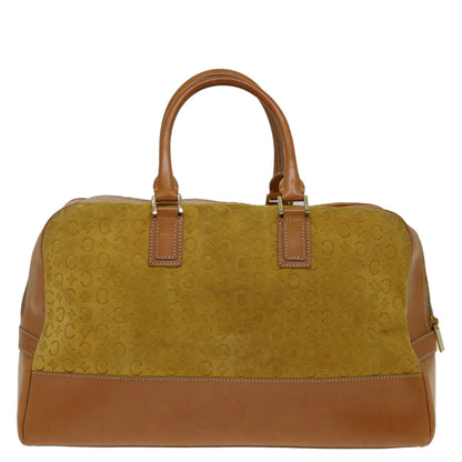Luxury CELINE C Macadam Canvas Hand Bag Yellow  69573