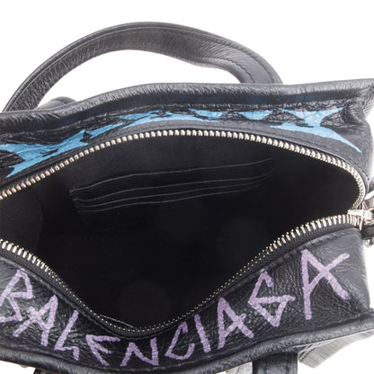 Balenciaga Agneau Leather Graffiti All Over XS Shopper Tote