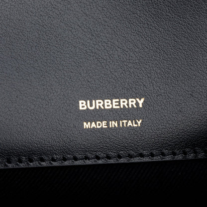 Burberry Brown/Orange Canvas TB Monogram Zip Pouch