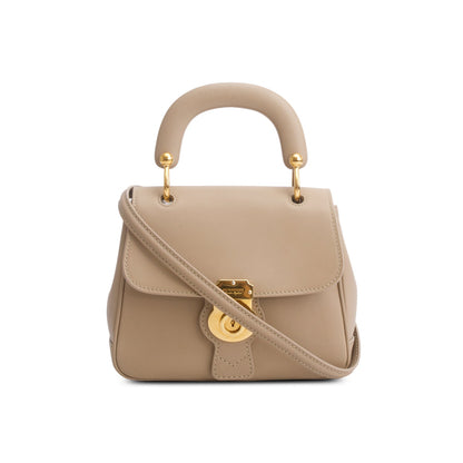 Burberry Brown Trench Calfskin Small DK88 Top Handle Bag