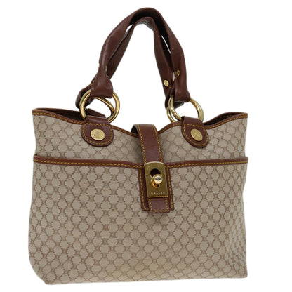 Luxury CELINE Macadam Canvas Hand Bag Beige  69629