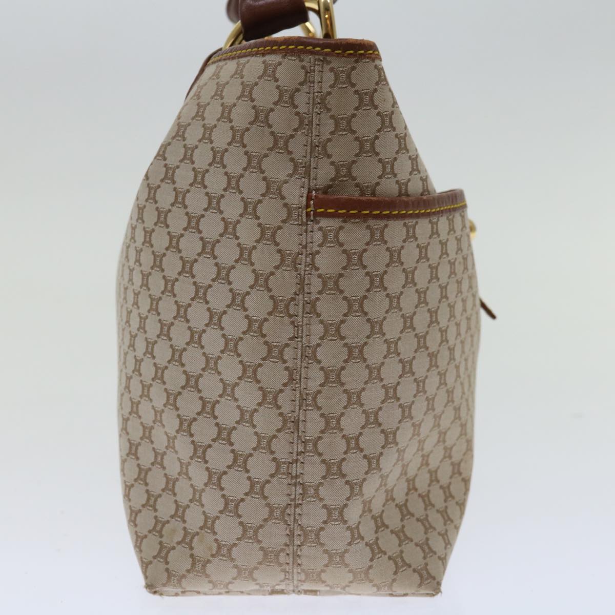 Luxury CELINE Macadam Canvas Hand Bag Beige  69629