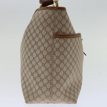 Luxury CELINE Macadam Canvas Hand Bag Beige  69629