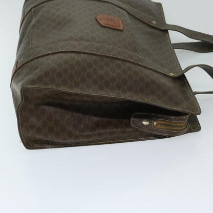 Luxury CELINE Macadam Canvas Tote Bag PVC Leather Brown  69630